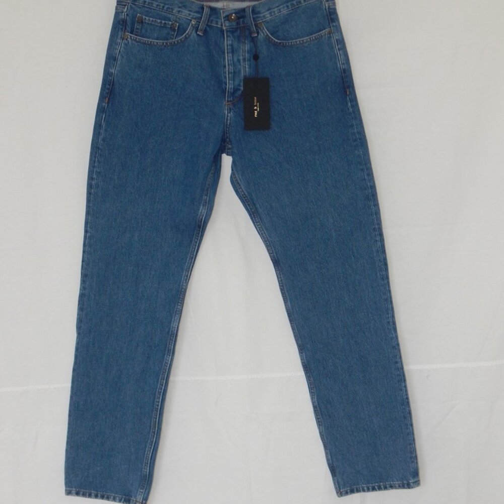 rag & bone Men's Premium Denim Jeans Relaxed Straight Fit 3 Indigo Wash NWT AUTH